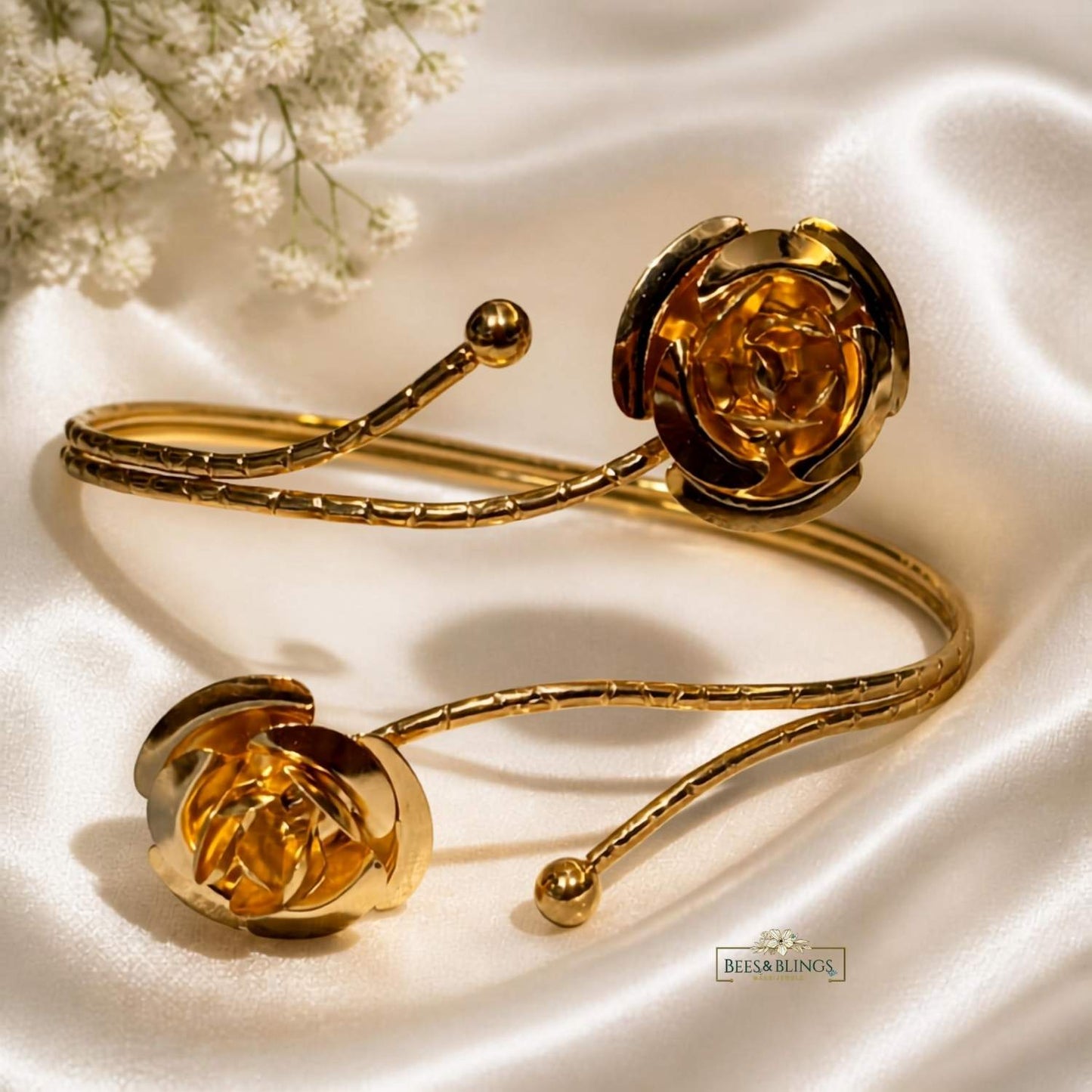 Golden Rose Arm Cuff