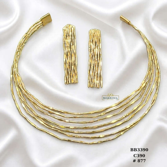 Gold-multi-strand-hasli-necklace-set