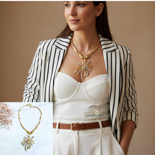 Golden-Crystal-Floral-Necklace