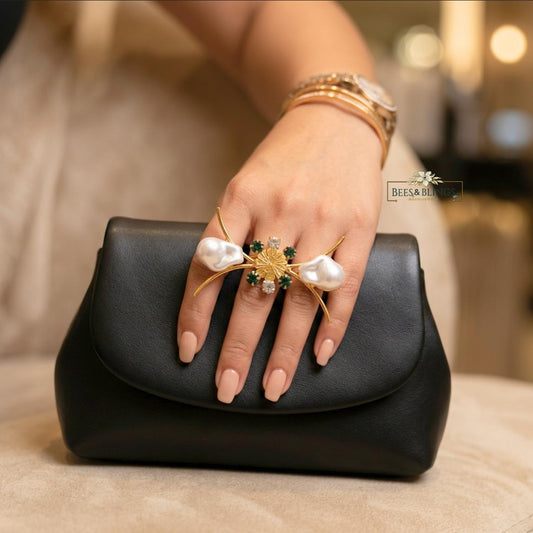 Gold Plated Party Statement Ring