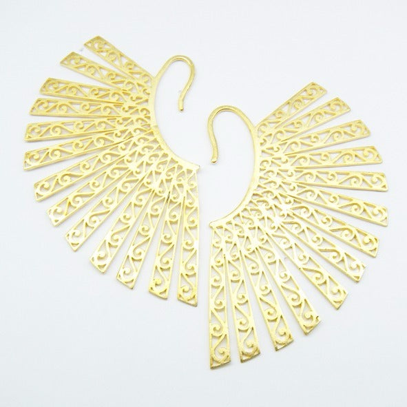 gold plated ear cuffs