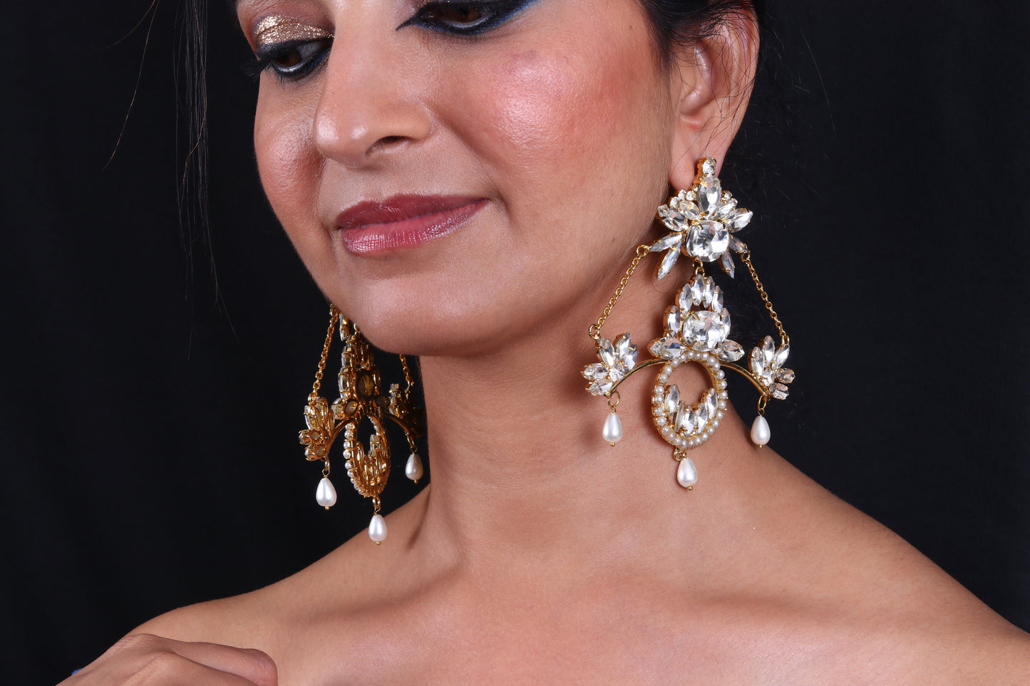rhinestone-party-statement-earrings