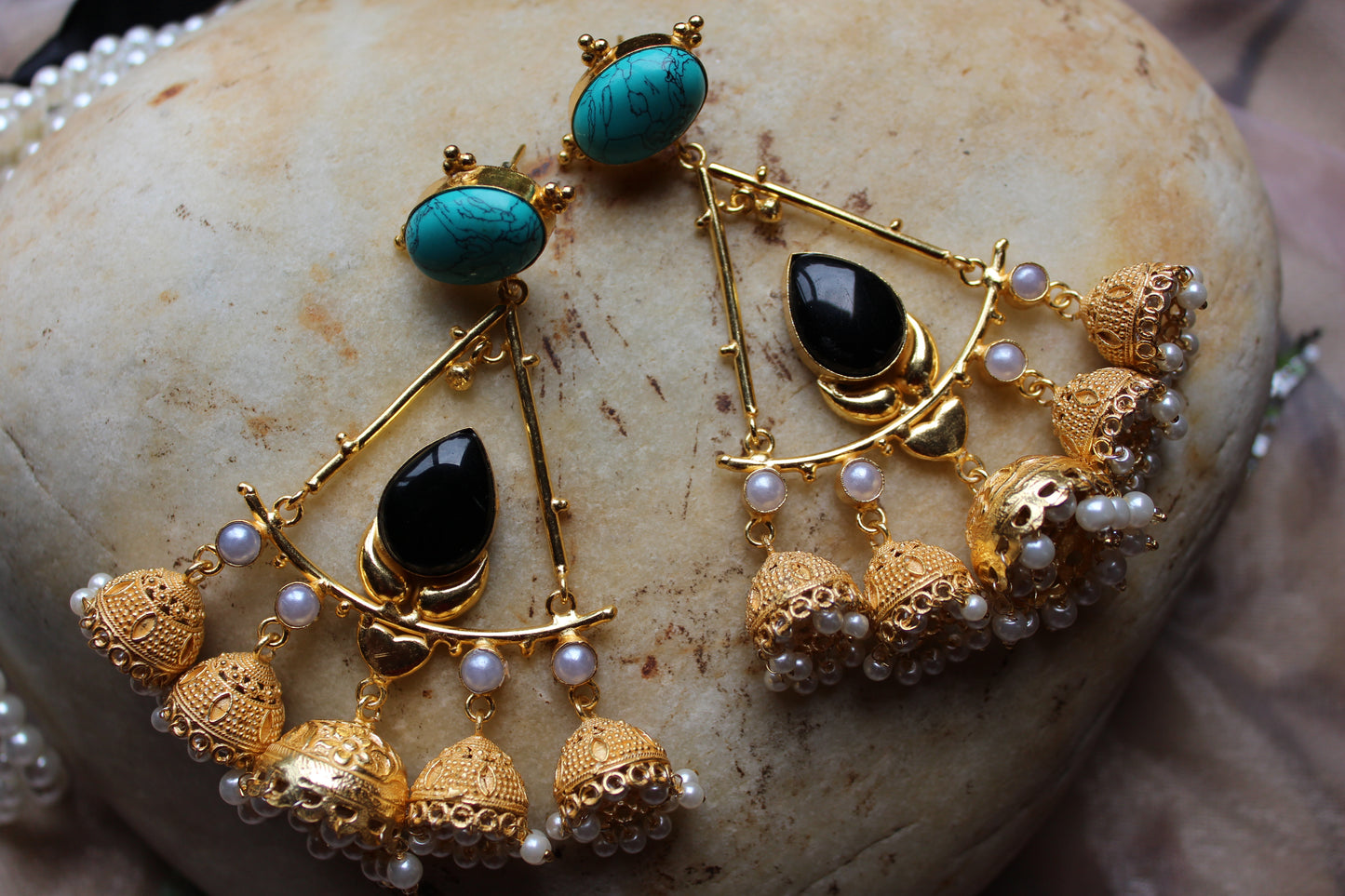 chandelier-blue-traditional-jhumkis