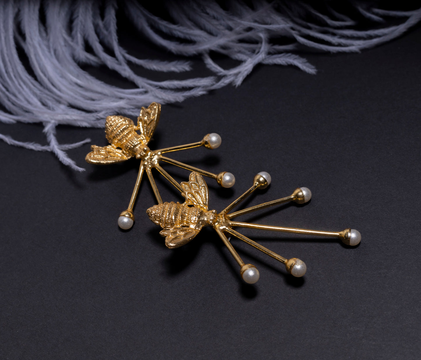 goldplated-beespyke-earrings