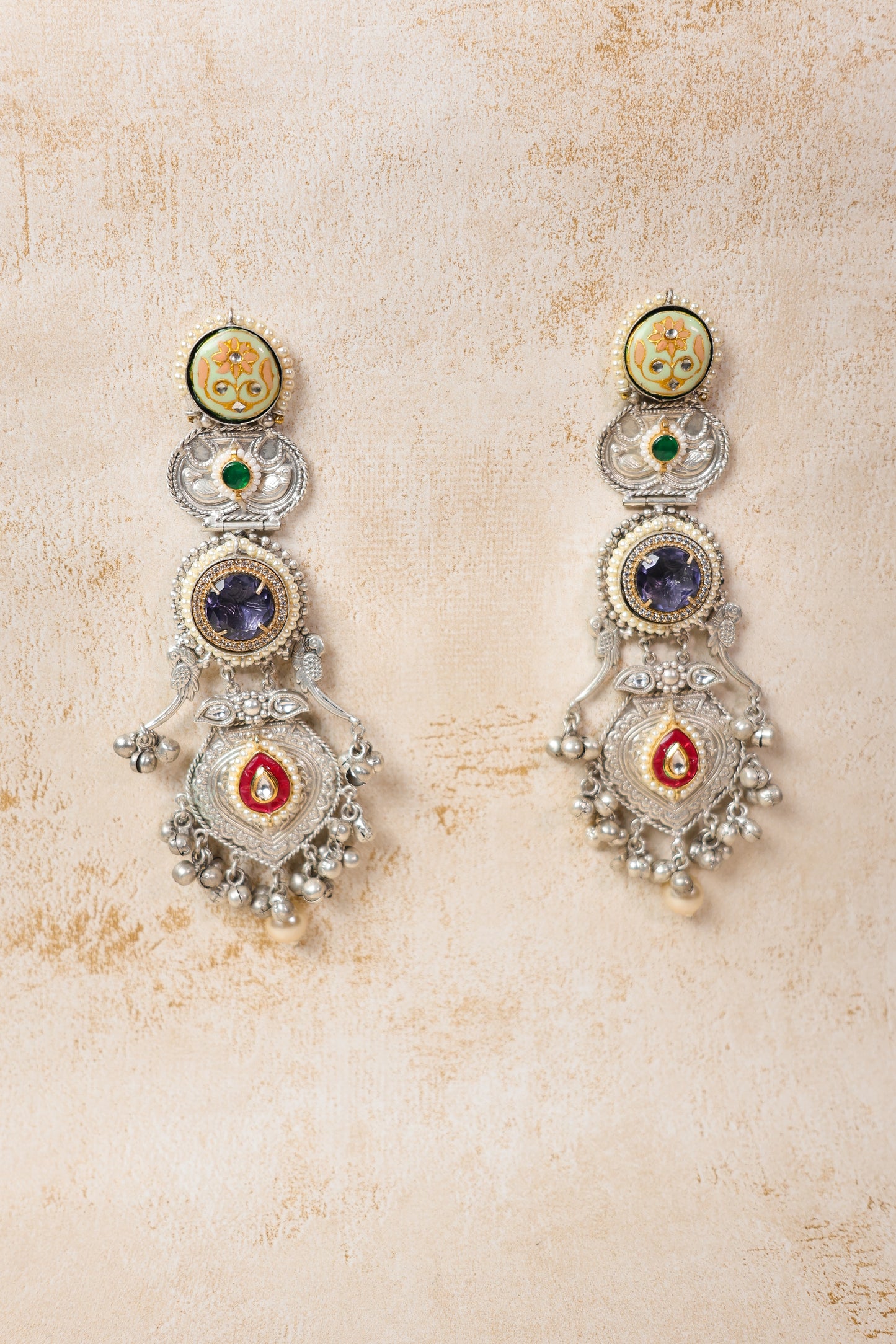 SILVER-SILSILA PREMIUM-BRASS JHUMKAS