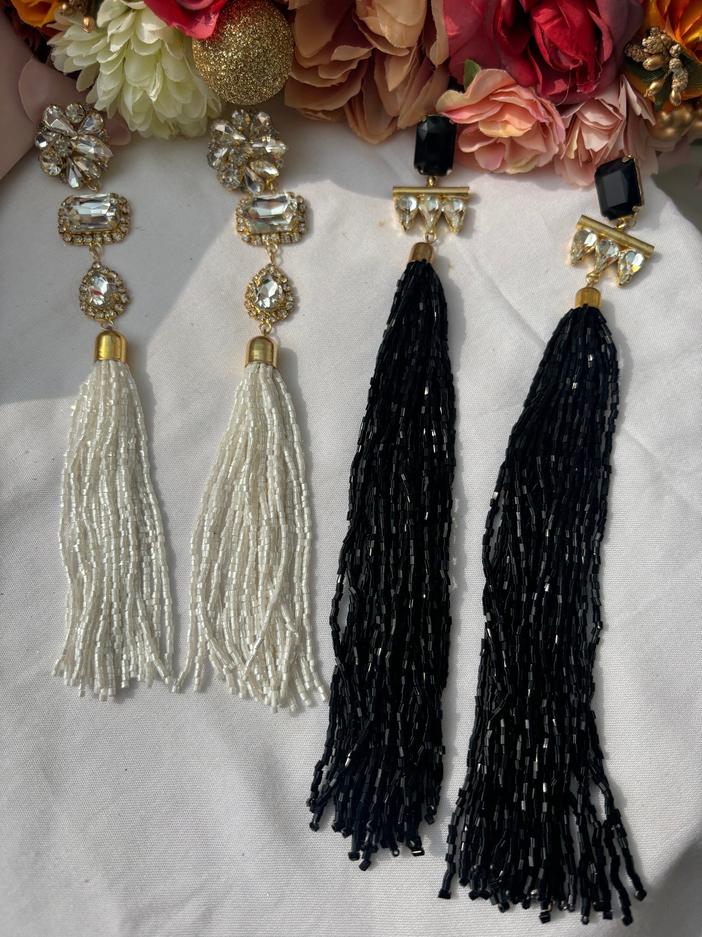 long-tassel party-earrings