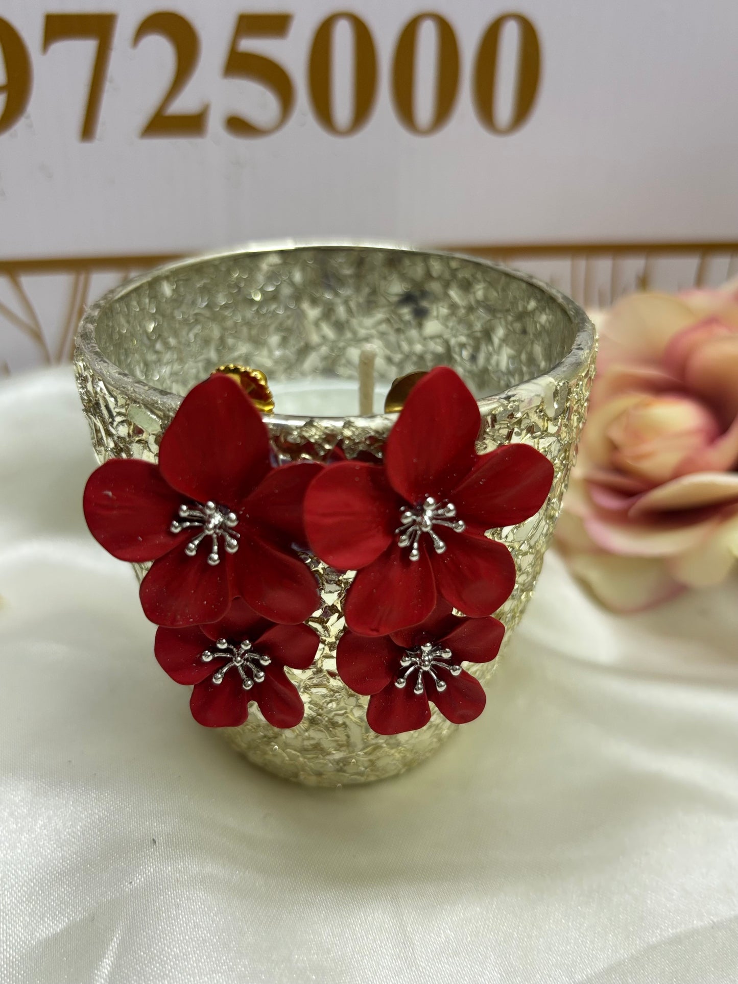 Handmade Flower Statement Earrings