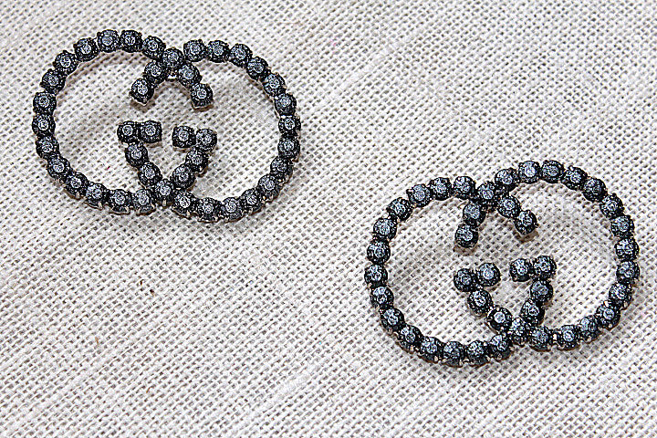 SILVER party STUDS EARRINGS