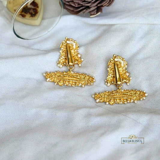 Golden Muse Statement Earrings