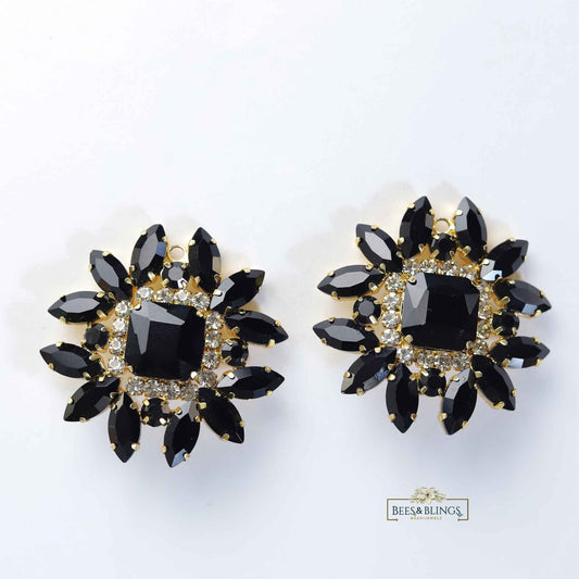 black_statement_studs