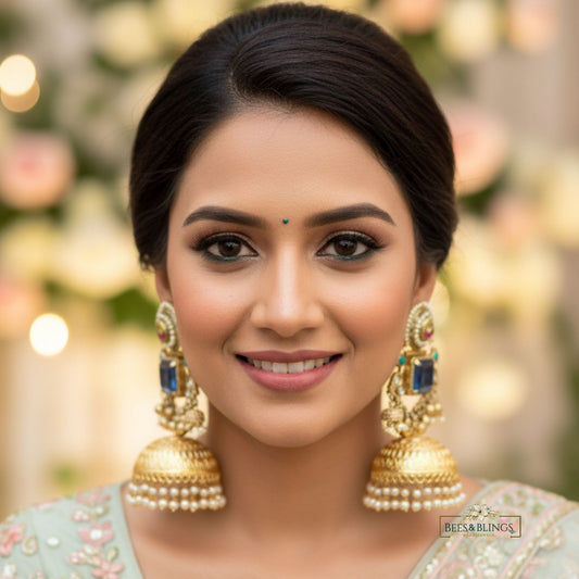 blue_kundan_jhumkas_model