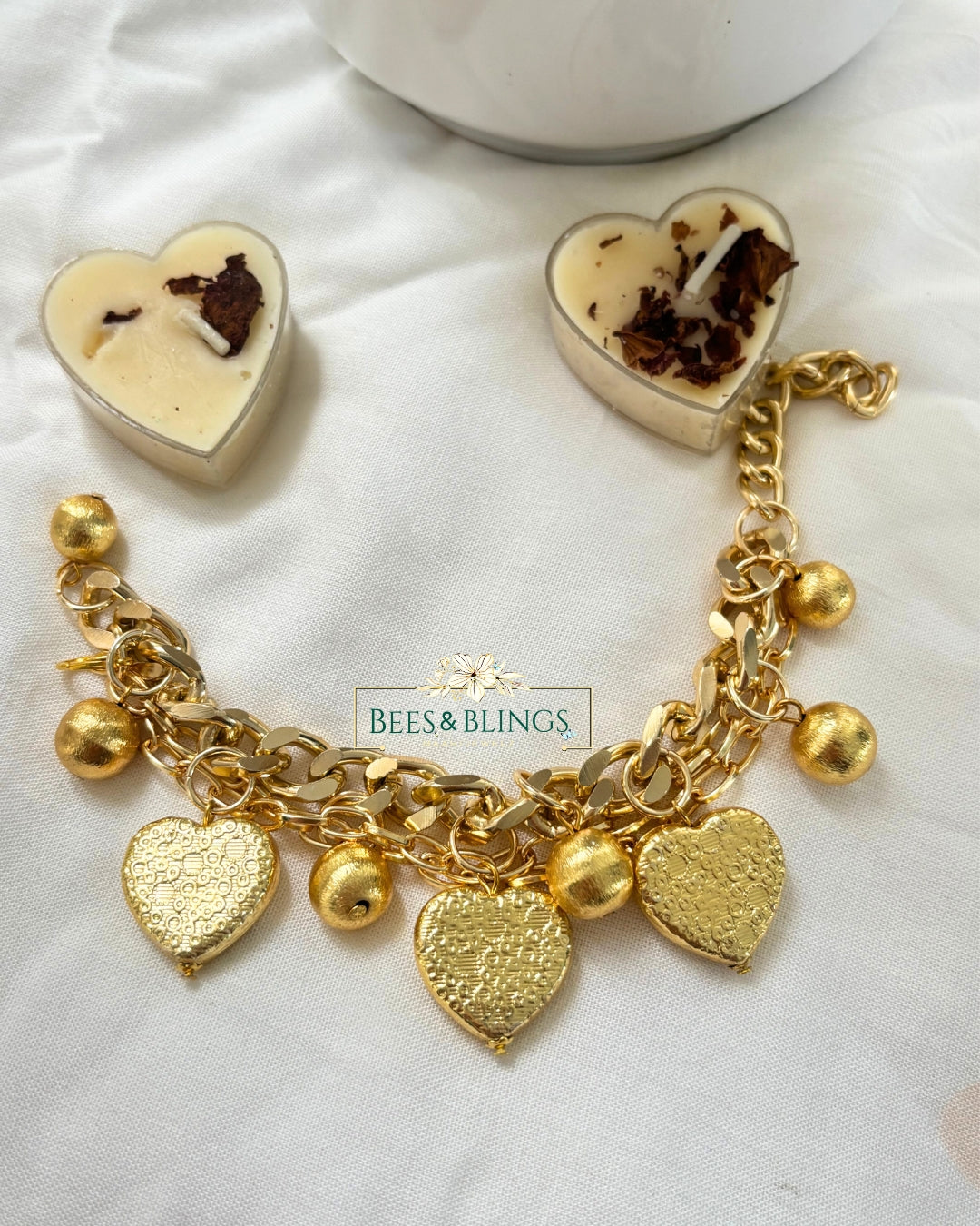 heart golden bracelet