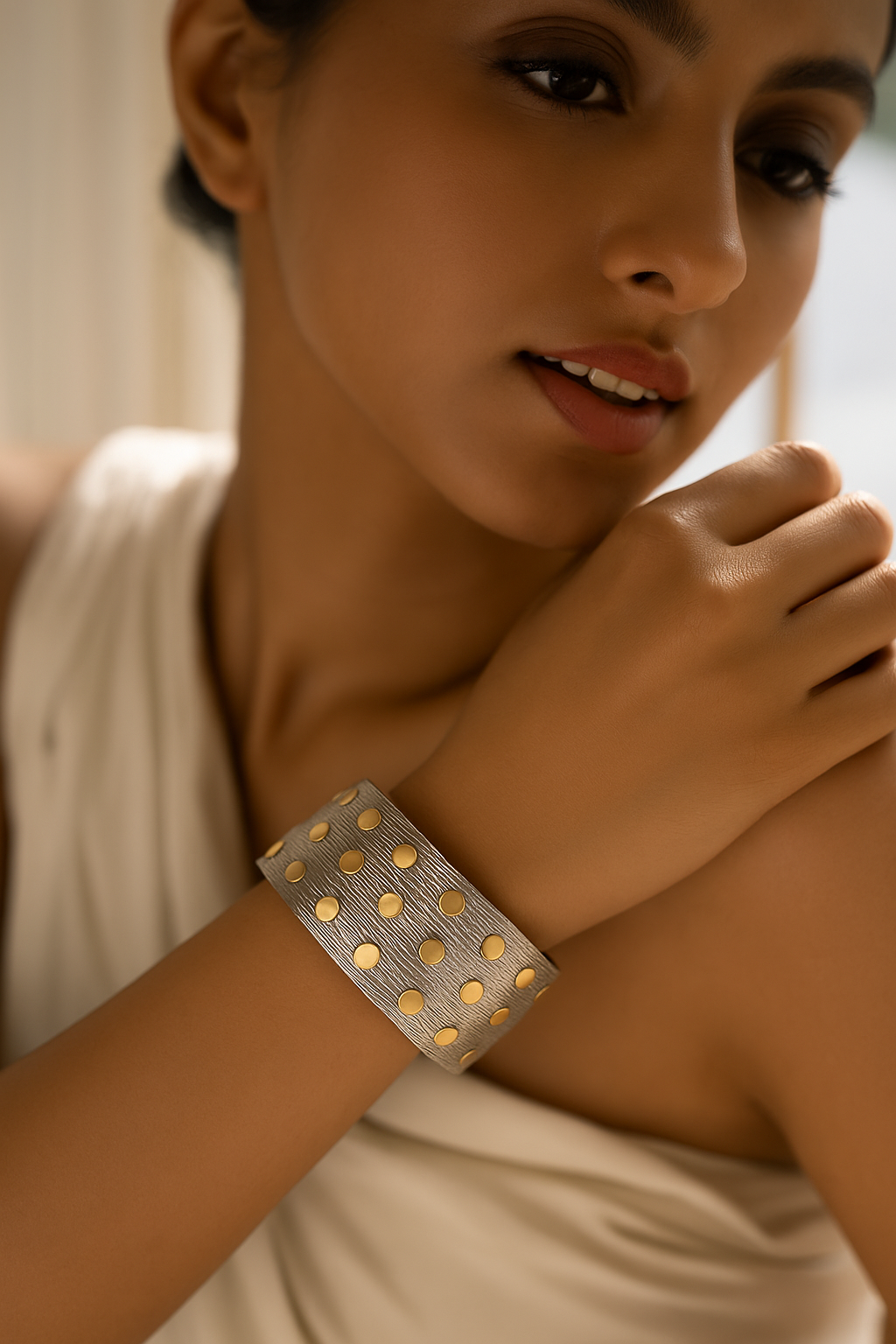 silver party bracelet