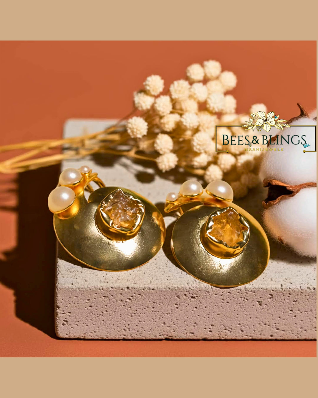 goldplated-druzy-stud-earrings