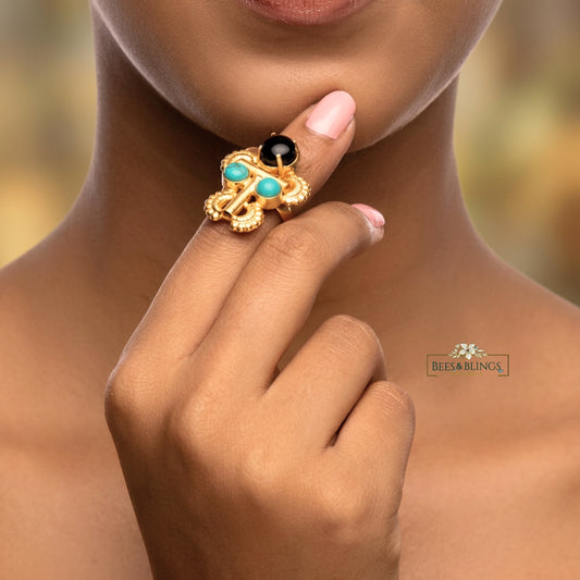 Red Gold Plated Ring