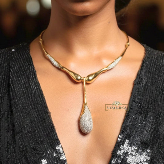 golden-statement-drop-necklace