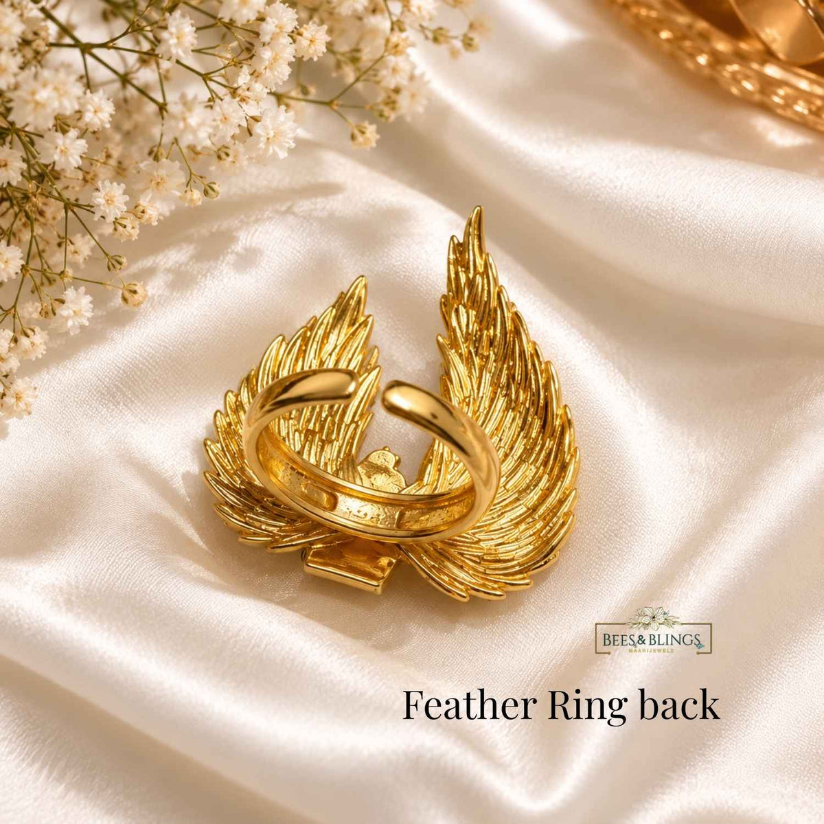 golden_feather_statement_ring_back