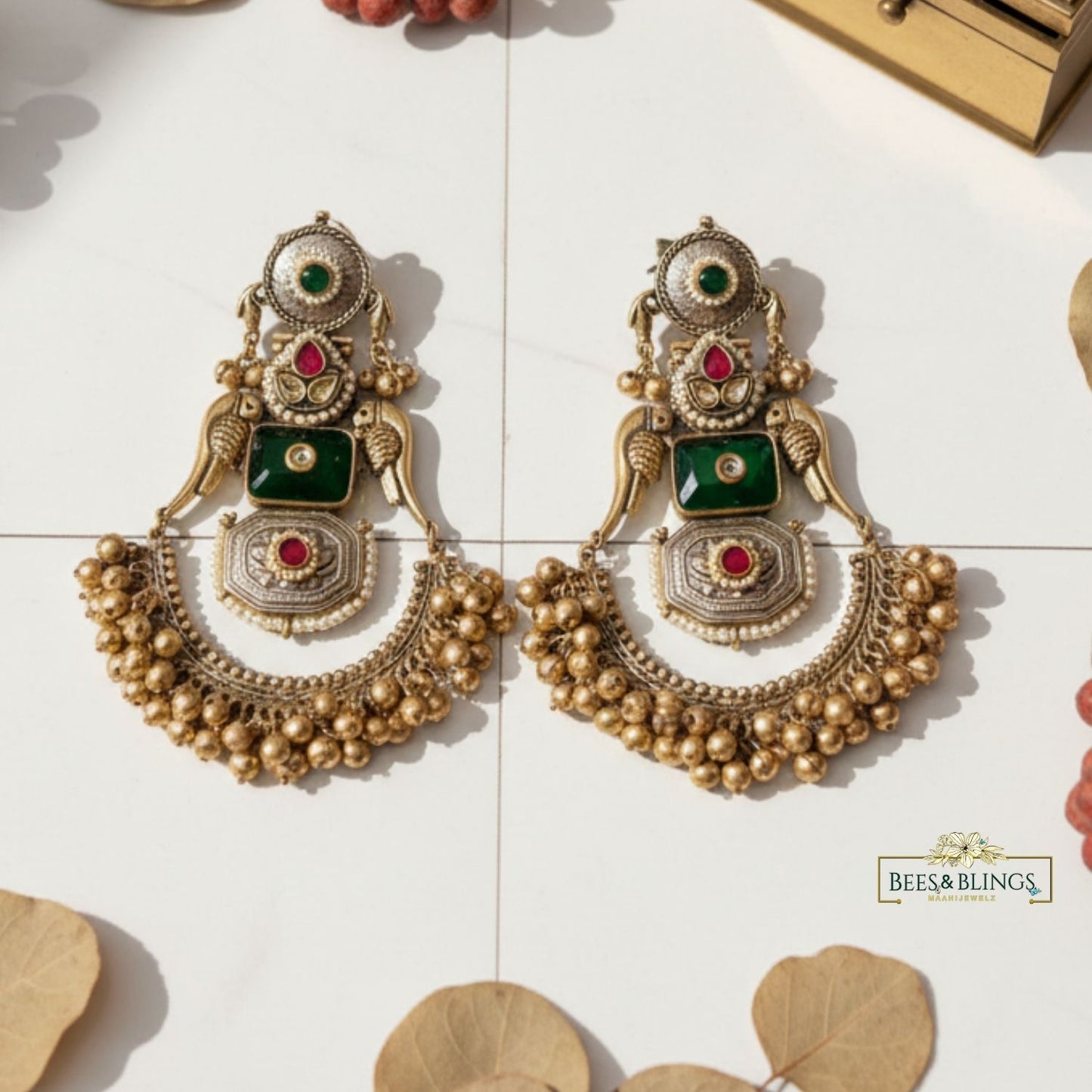 green-wedding-statement-jhumka