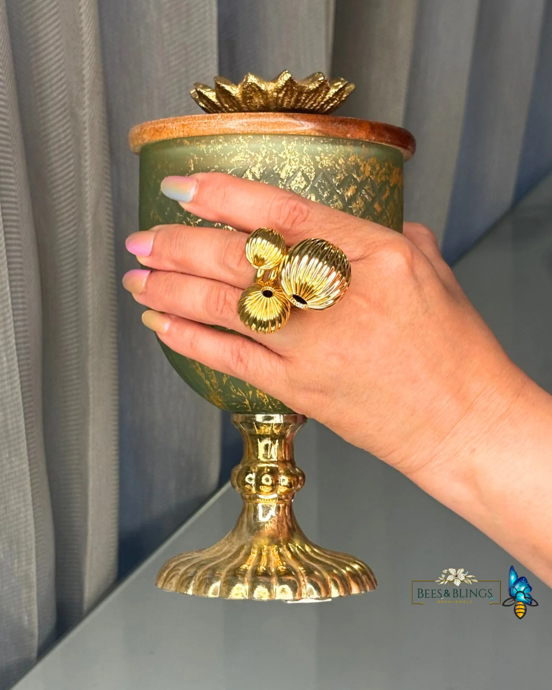 Golden stack rings
