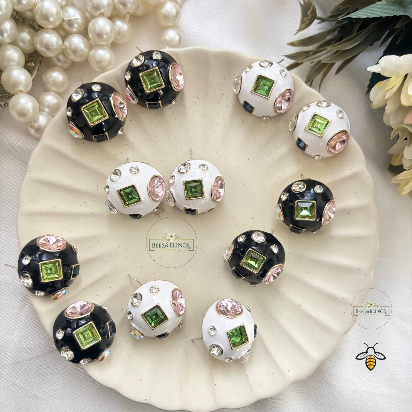 noura-White-Enamel-Stud-Earrings