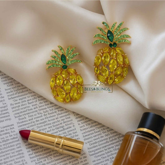 pineapple-statement-studs-earrings