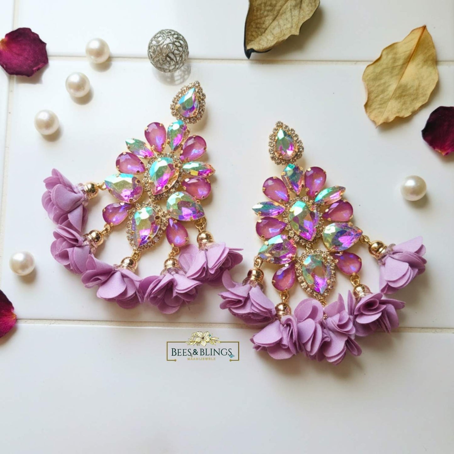 purple-floral-statement-earrings