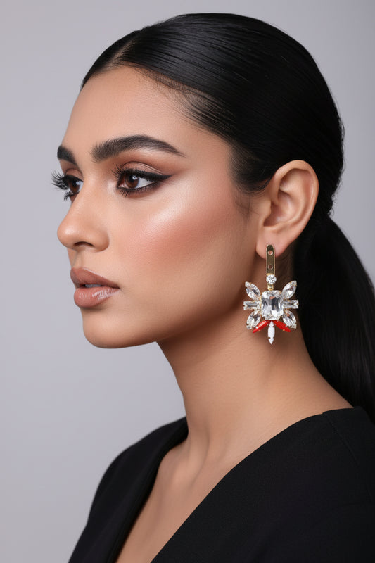 red-crystal-party-statement-earrings
