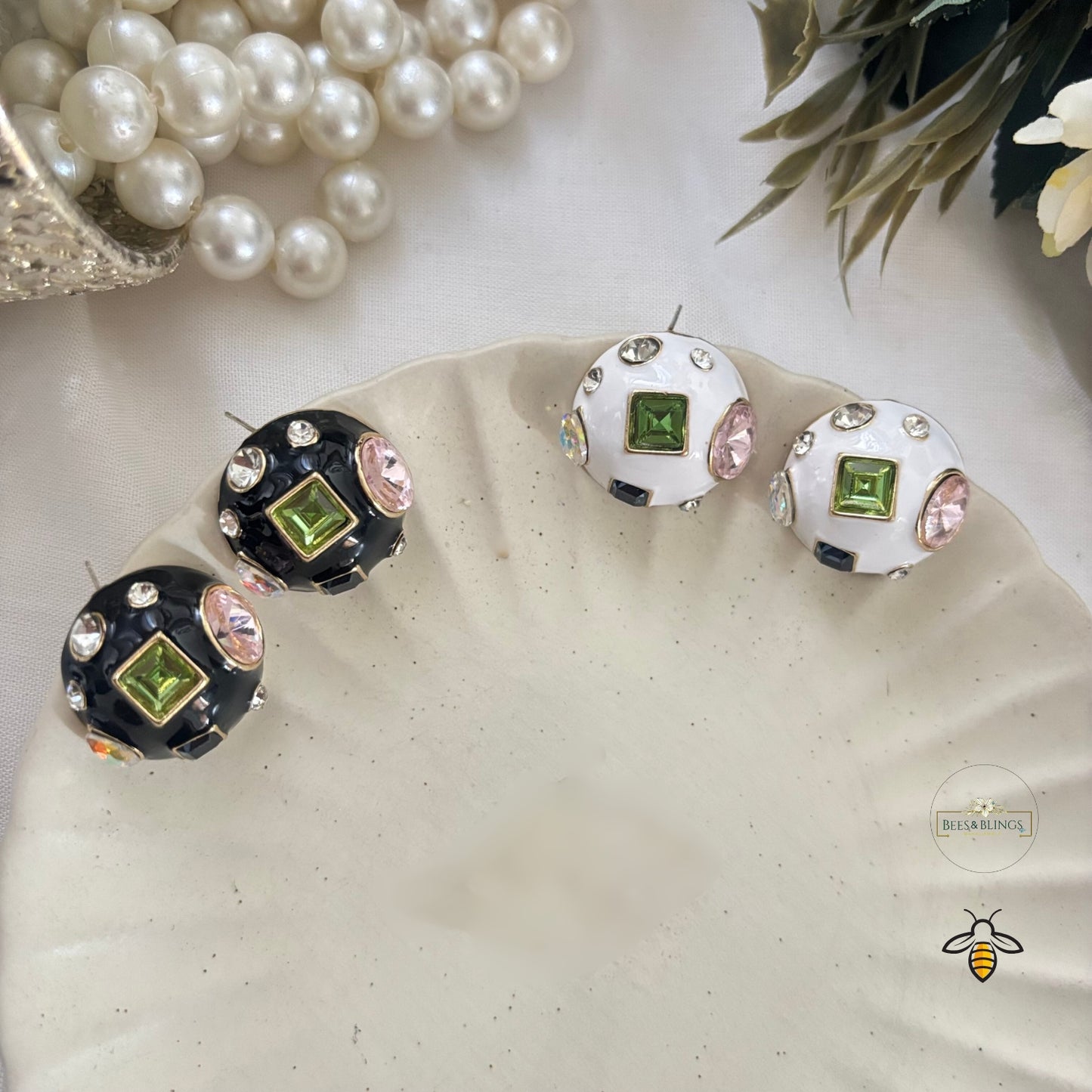 noura-White-Enamel-Stud-Earrings