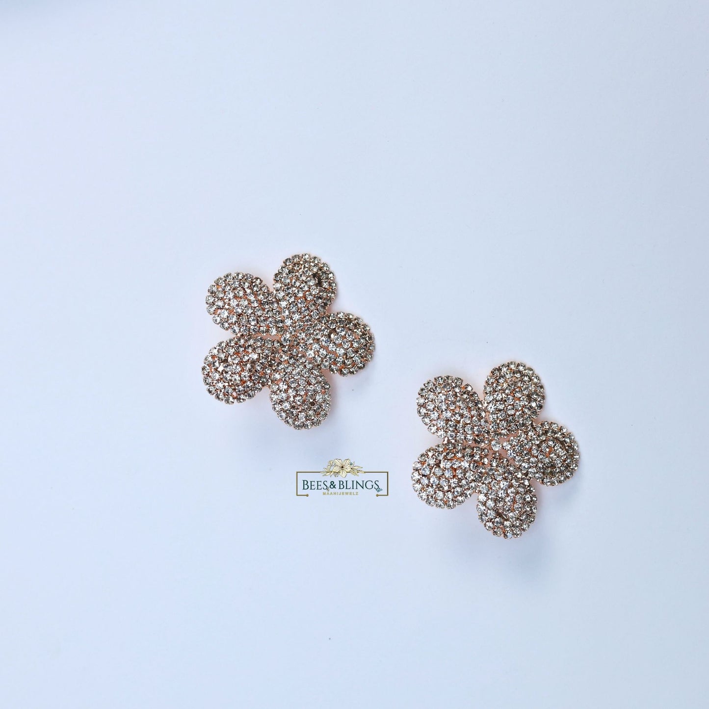 Floral- Studs-Statement-Party-Earrings