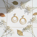 Gold-Plated-Hoop-Statement-Earrings