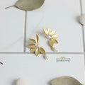 Golden Pearl Drop Earrings