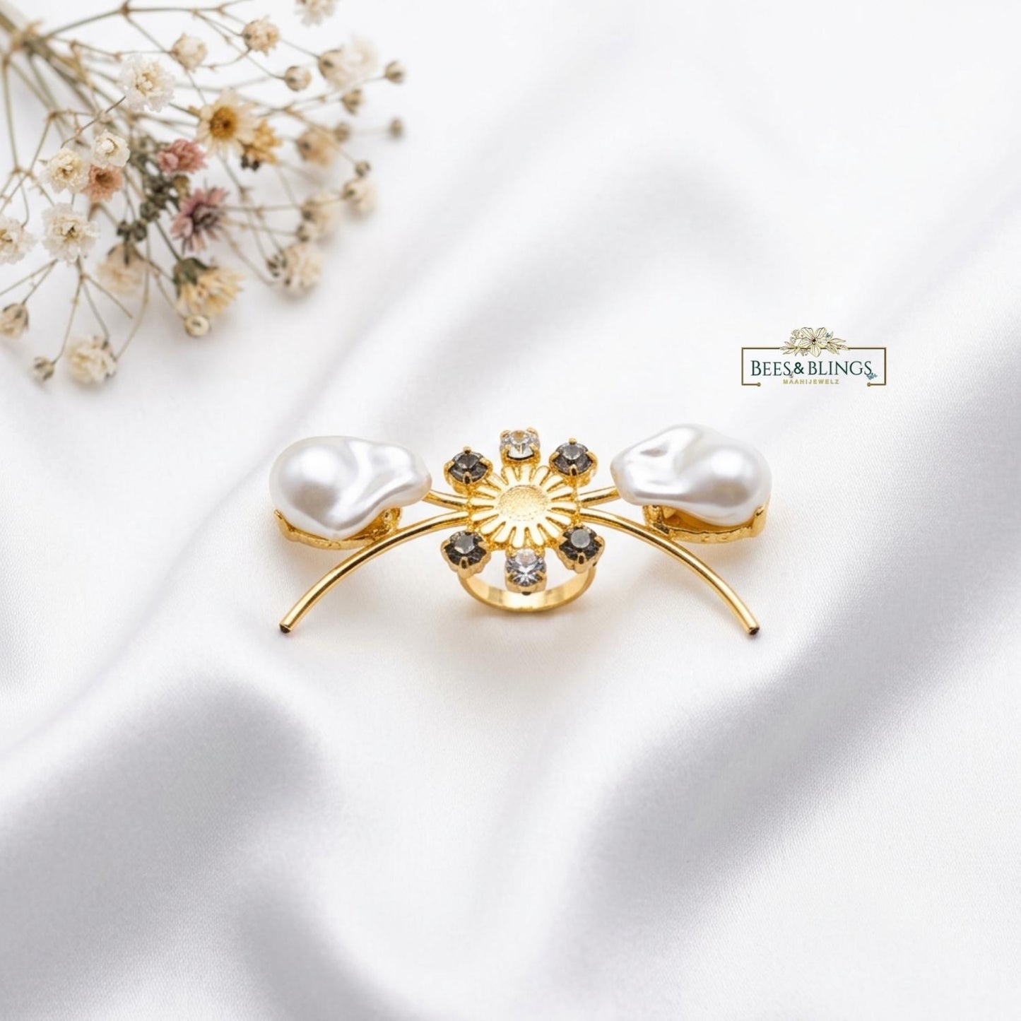 Gold Plated Party Statement Ring