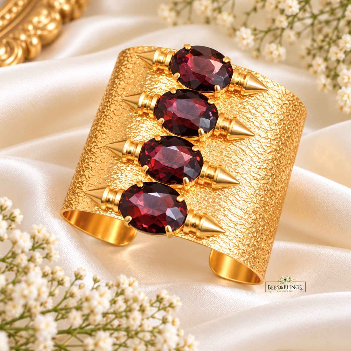 Golden_wine_statement_party_bracelet