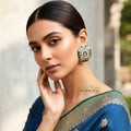 Grey-Enamel-Statement-Stud-Earrings