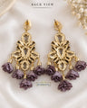 Grey_floral_statement_earrings_back