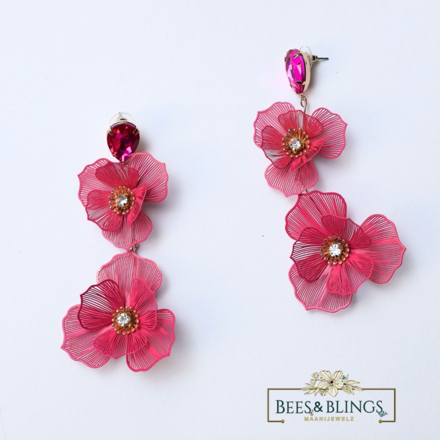 Hot-Pink-Floral-Statement-Earrings-01