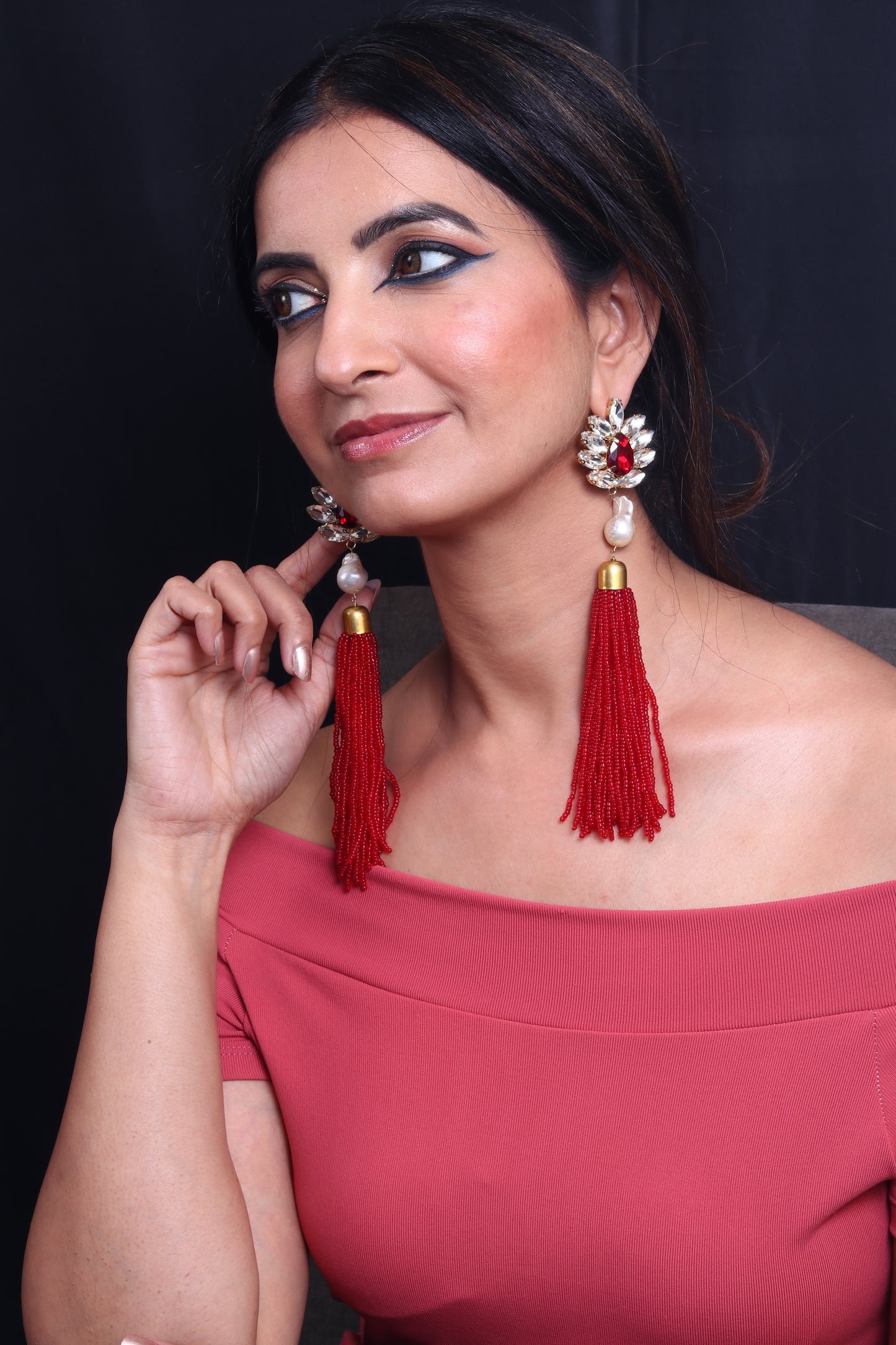 Tassel-long-earrings