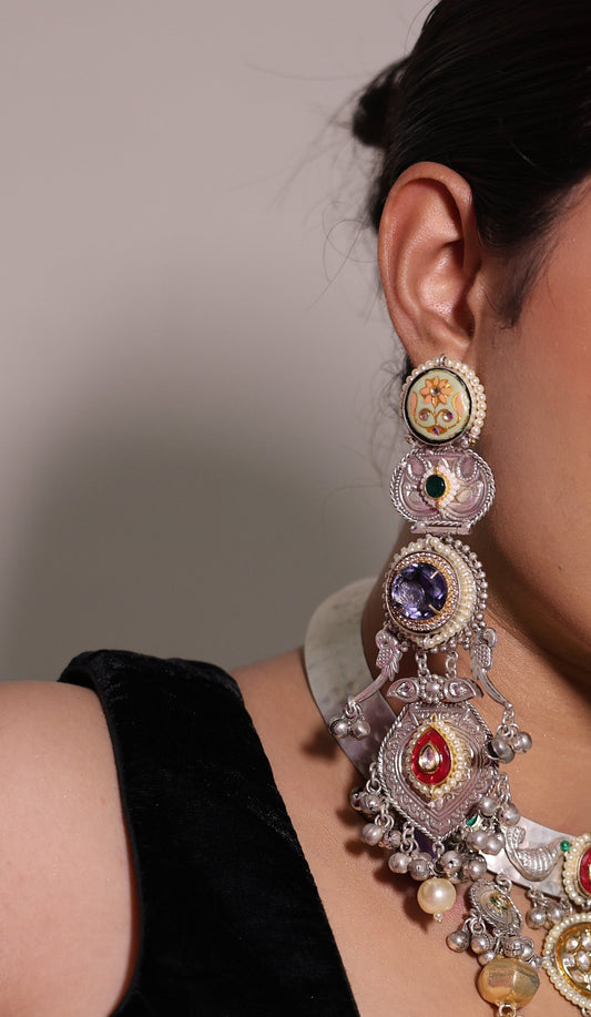 SILVER-SILSILA PREMIUM-BRASS JHUMKAS