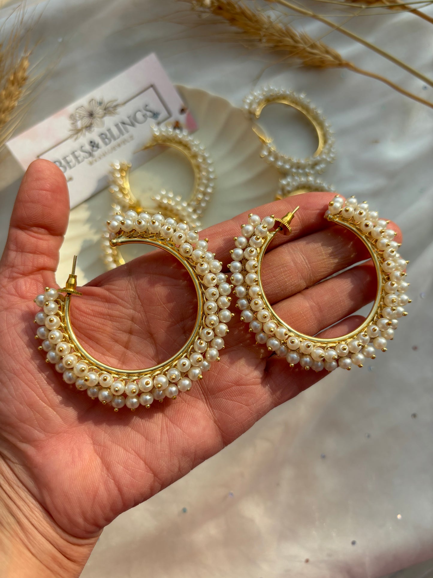 goldplated-pearl-hoop-earrings