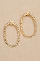 goldplated hoop statement earrings