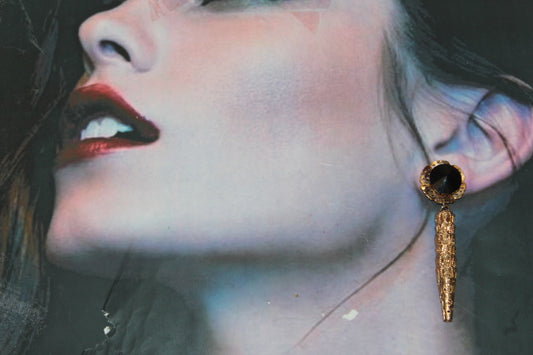 black-golden-party-earrings