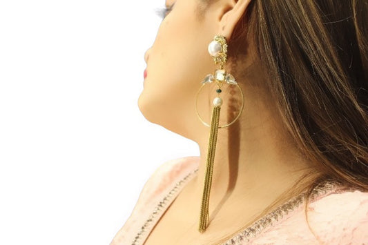 GOLDEN-LONG-TASSEL-EARRINGS
