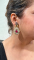 Mehroon Ethnic Earrings