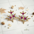 pink-partywear-statement-earrings