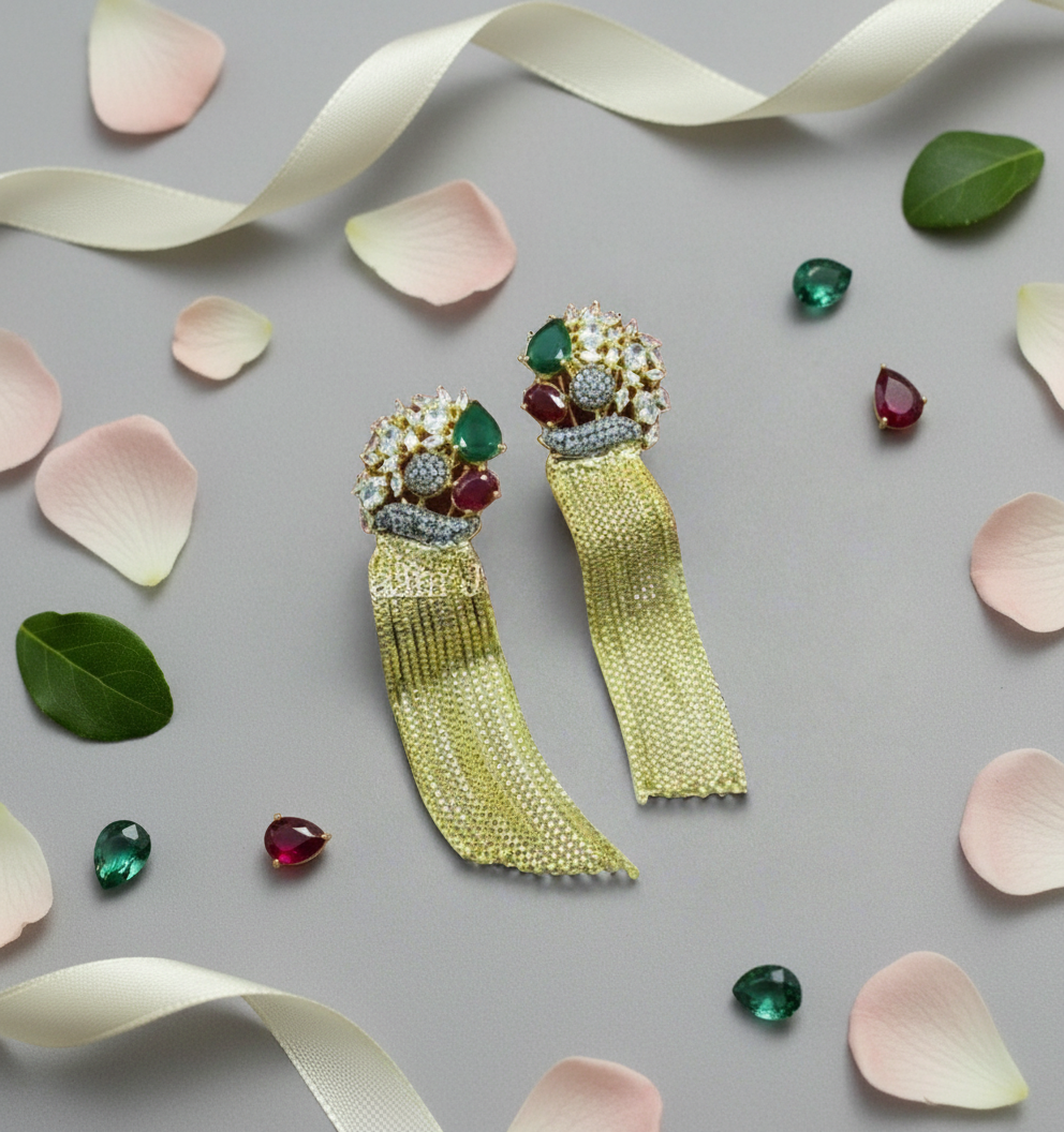 multicolor-long-tassel-earrings