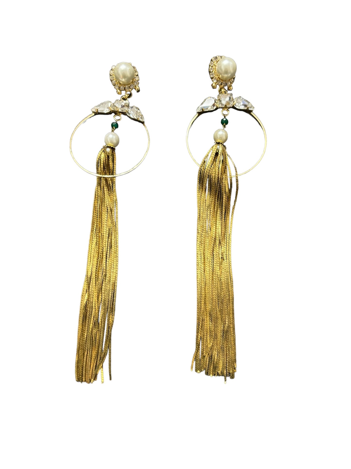 golden-long-tassel-earrings