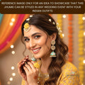 Green Kundan Wedding Jhumkis