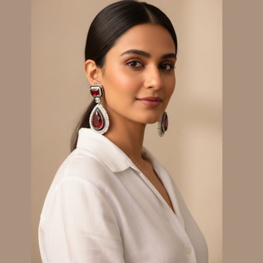 Red-Crystal-AD-Drop-Statement-Earrings