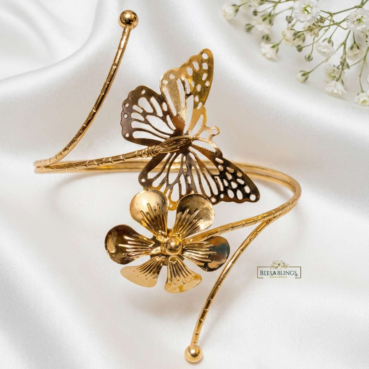 Golden butterfly Arm Cuff