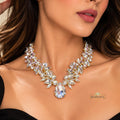 Golden Rhinestone Statement Necklace